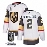 Men's Vegas Golden Knights #2 Zach Whitecloud White 2023 Stanley Cup Champions Stitched Jersey,baseball caps,new era cap wholesale,wholesale hats